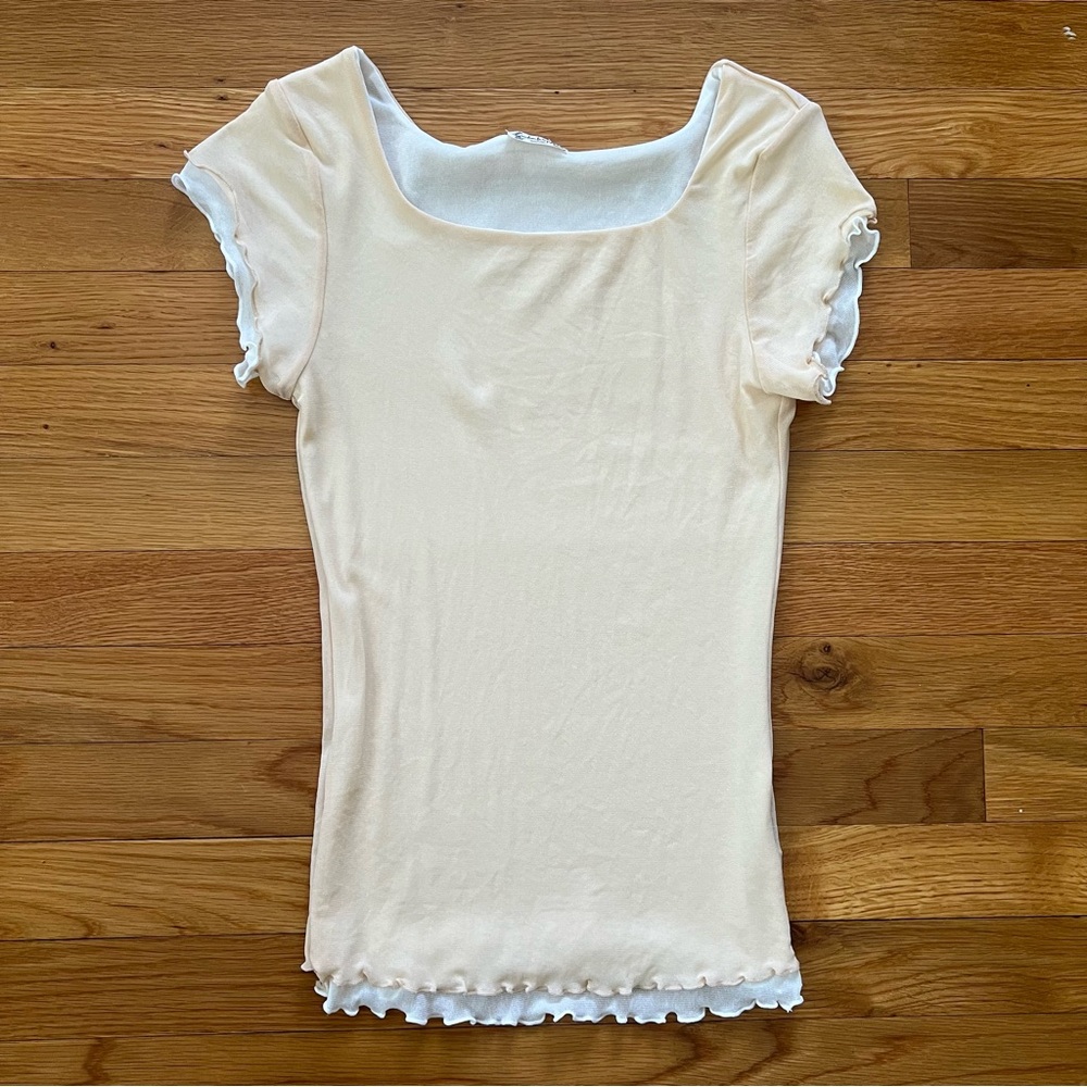 Free People Mesh Top